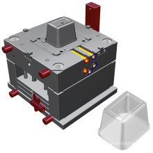 design custom box mould precision injection molding plastic disposable fast food container mold